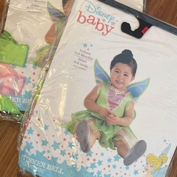 BRAND NEW baby girl Disney tinkerbell fairy princess halloween costume 0-6M 6-12 - Picture 3 of 6